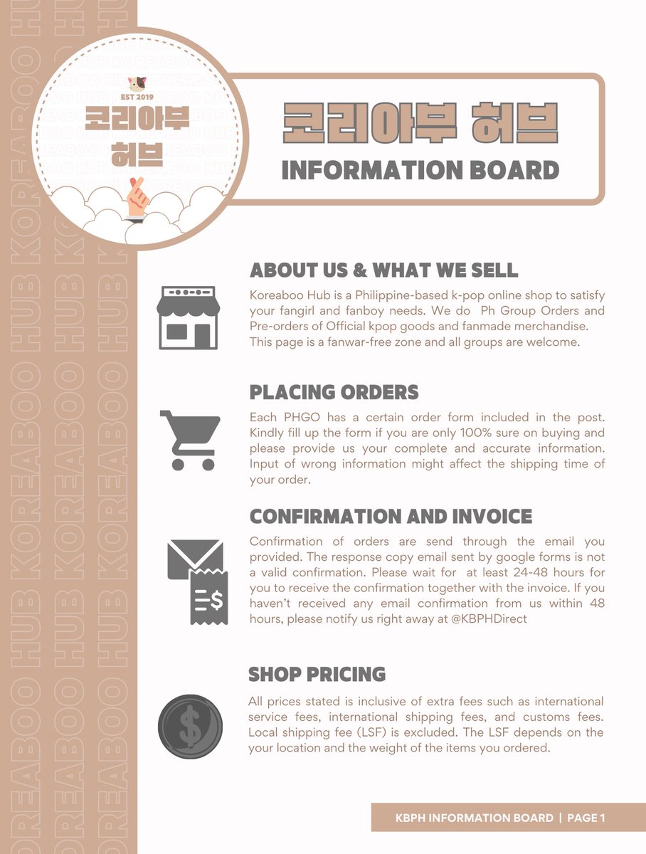 KOREABOOHUB's tweet photo. [THREAD] Welcome to Koreaboo Hub

Koreaboo hub is a Philippine-based kpop online shop to support your k-needs. We do PH GOs for Official kpop merchandise and fanmade merchandise.

Please see photos for shop information for steps on how to order, payment, and shipping #KOREABOOHUB https://t.co/I0APIhi6P3