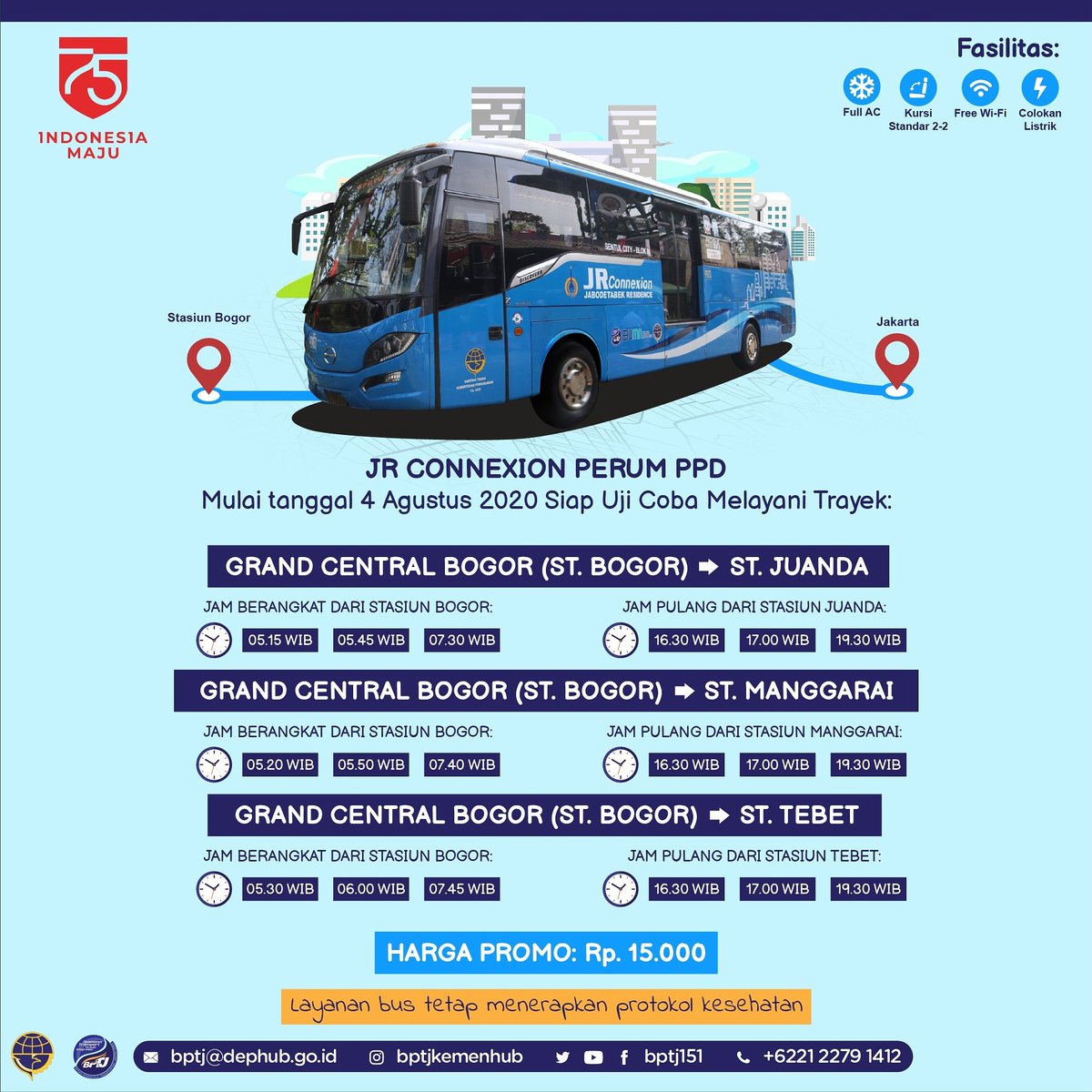 bptj151's tweet photo. Siapa nih #anakkota yg tinggal di Kota Bogor? Mulai Selasa, 4 Agustus 2020 kalian bisa memanfaatkan layanan JR Connexion dari Grand Sentral Bogor (tepat di samping Stasiun Bogor). ⁣Yuk kasih tau teman, gebetan, atau mantan pacar yg membutuhkan! #BPTJKEMENHUB #PenghubungIndonesia https://t.co/u95fy6KXaT