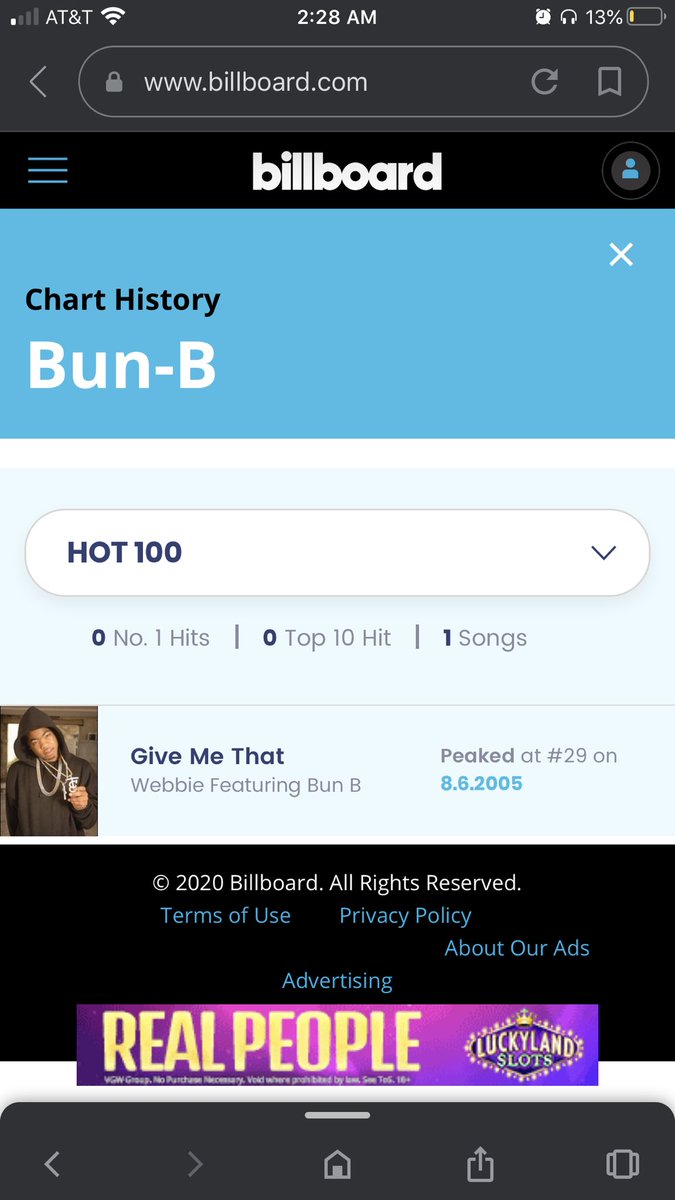 So yeah Check On It is Slim Thugs biggest hit song. As for Bun B, he isn’t credited for the #1 for reasons that I know of but here’s how he performed before Check On It. (I’m also including the performance of the group UGK which he is apart of)