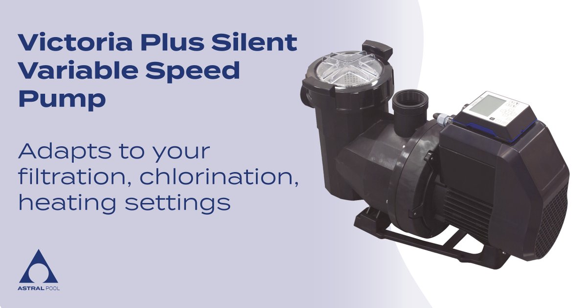 AstralPoolUK's tweet image. A #FilterPump that adapts to your pool perfectly – using only the necessary amount of energy for your settings 📋⚡

#SaveEnergy and save money with the Victoria Plus Silent Variable Speed Pump: sales@astralpooluk.com – 01329 514 000