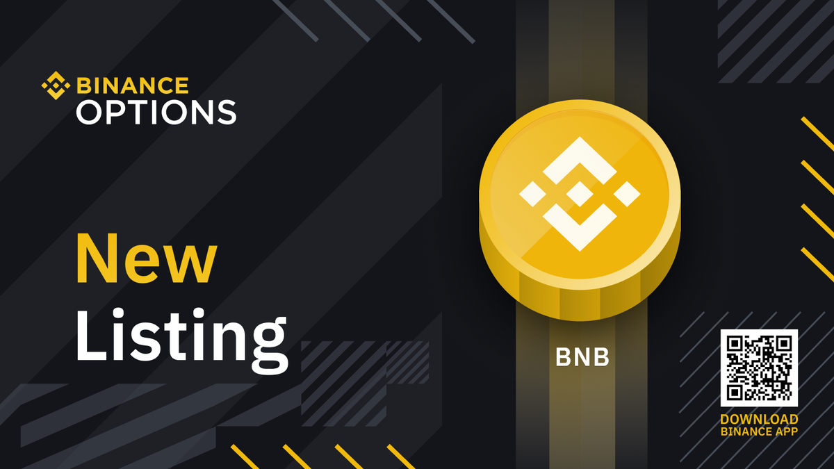 Binance Options Will List #BNB Contract https://t.co/wLIX7bJo1M