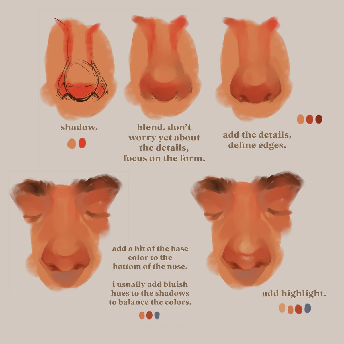 popcorncheek's tweet photo. how i draw nosesSSSS https://t.co/zgFF2tD59Q