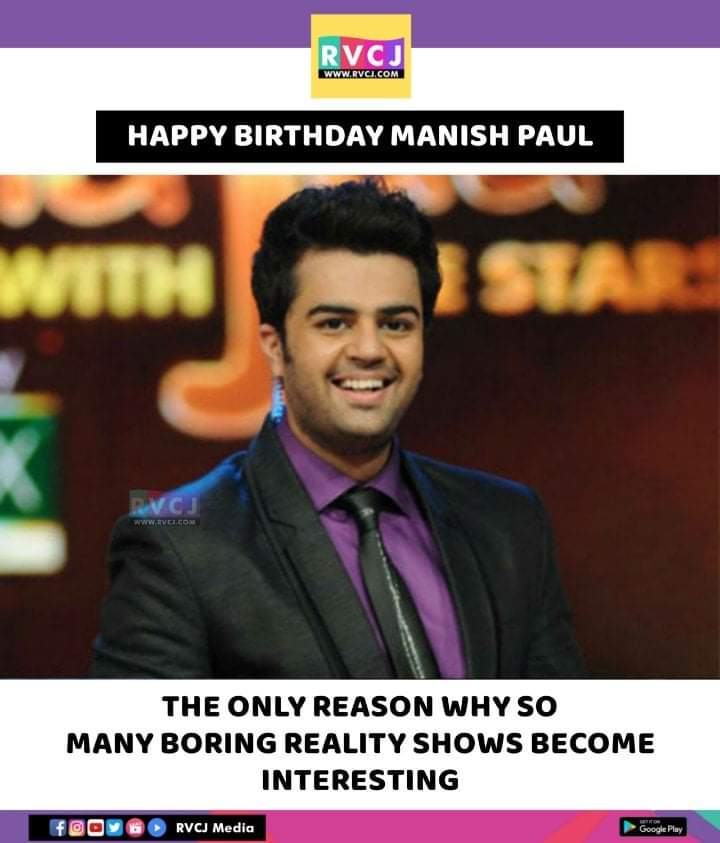 Happy Birthday Manish Paul!        