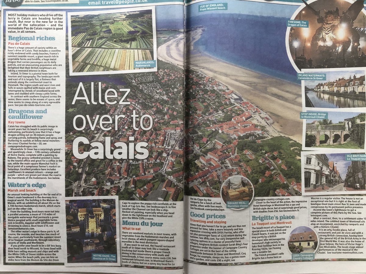 Near is the new far in the world of the safecation. My DPS on Pas de Calais in yesterday’s ⁦<a href="/thesundaypeople/">The Sunday People</a>⁩