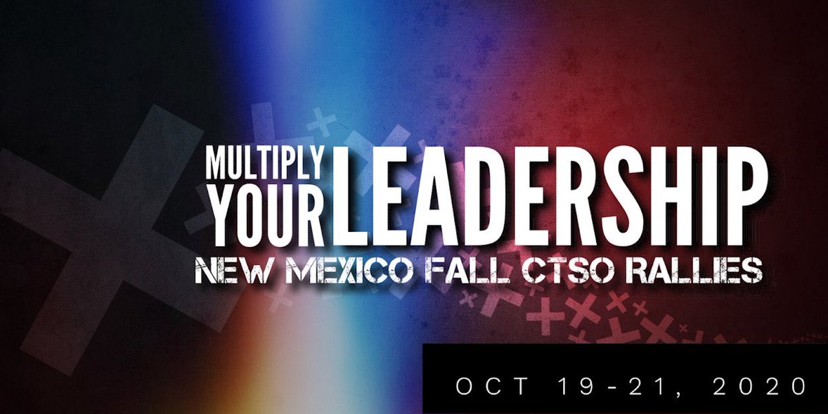 NMFCCLAVPMember's tweet photo. Mark your calendars now and we get ready to Multiply Your Leadership with our NMCTSO Fall Rallies! More information coming soon! #IAMNMCTSO https://t.co/1NbXo4D5fU