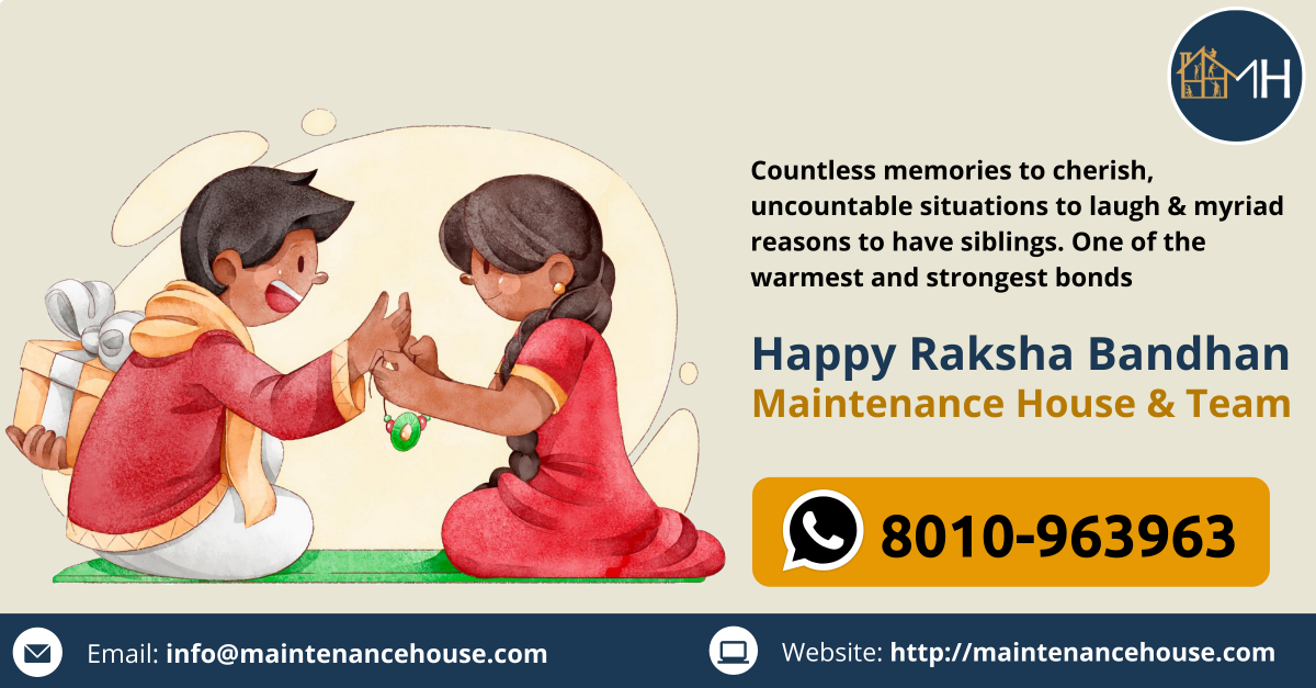 MaintenanceHous's tweet photo. Countless memories to cherish, uncountable
situations to laugh &amp; myriad reasons to have siblings. 
One of the warmest and strongest bonds.

Happy Rakshabandhan !
- Maintenance House &amp; Team

#RakshaBandhan #rakhi2020 #रक्षाबंधन2020 #BrotherSister #SiblingLove https://t.co/ripHaUCetZ