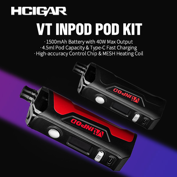 Sourcemore_Ecig's tweet photo. Hcigar VT INPOD Kit
● Adopts the Towis chipset
● 5-40W adjustable wattage
● 1500mAh built-in battery
● Type-C charging port
● Top filling system
● 4.5ml e-juice capacity
https://t.co/kBbqAwJIMx
#sourcemore #Hcigar #HcigarVTINPOD #VTINPOD #podkit #vaping #vape #vapekit https://t.co/g8OcH9y0GJ