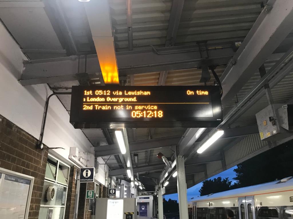 A sight to make <a href="/Se_Railway/">Southeastern</a> passengers (and us!) happy this morning - the first train signalled over the new kit at #HitherGreen and the new computer controlling it all at Three Bridges. Thank you to everyone for your patience after our 9-day project to make it happen.