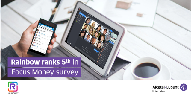 LinneMichael's tweet photo. In the context of the current crisis, German magazine Focus Money, conducted a customer satisfaction survey that ranked Rainbow by @ALUEnterprise in the top 5 of the video conferencing category, alongside other world-famous platforms. https://t.co/qn8Oxtcm2n https://t.co/op9yHStlLb