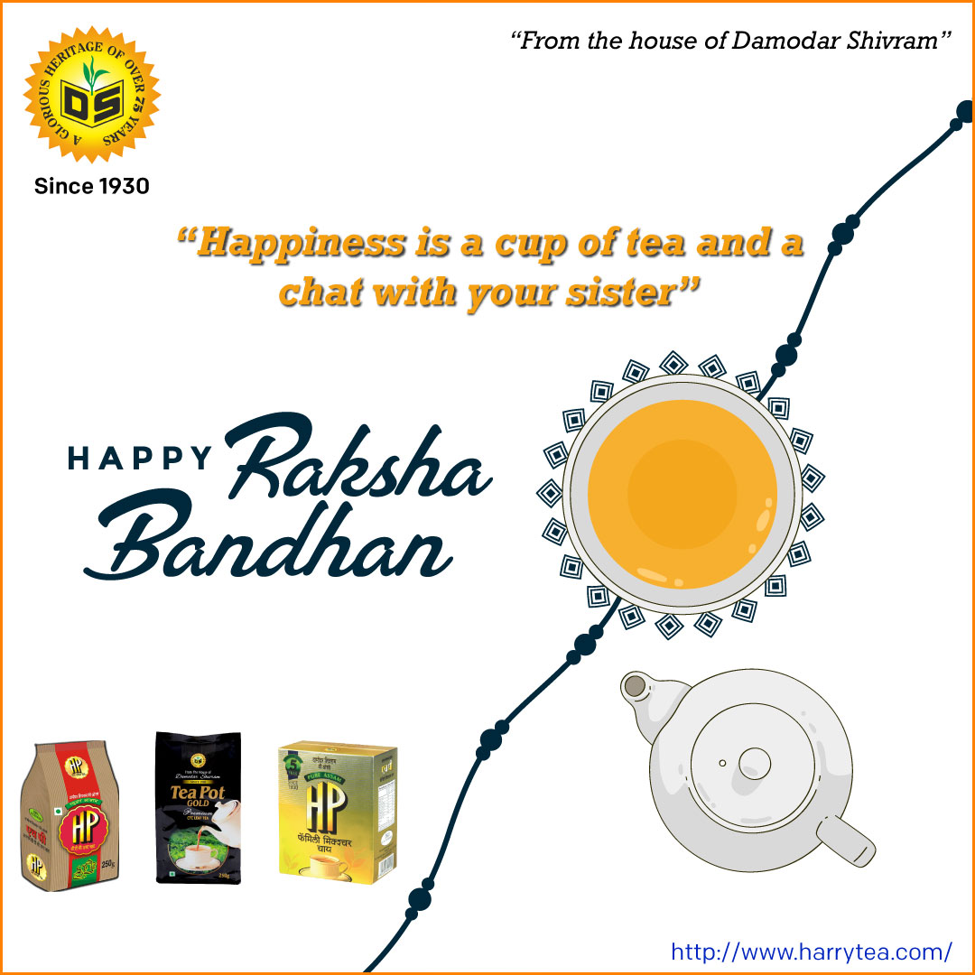 CoDamodar's tweet photo. A sister is a gift to life, joy to heart and friend for life..
Wishing all the lovely brothers and sisters a very Happy Rakshabandhan.
#HappyRakshaBandhan #rakshabandhan2020 #rakhi #tea #teatime #damodar_shivram #harrytea #fmcg #teainindia #teainmaharashtra #ilovetea #indiantea https://t.co/sxBuJd51Tl