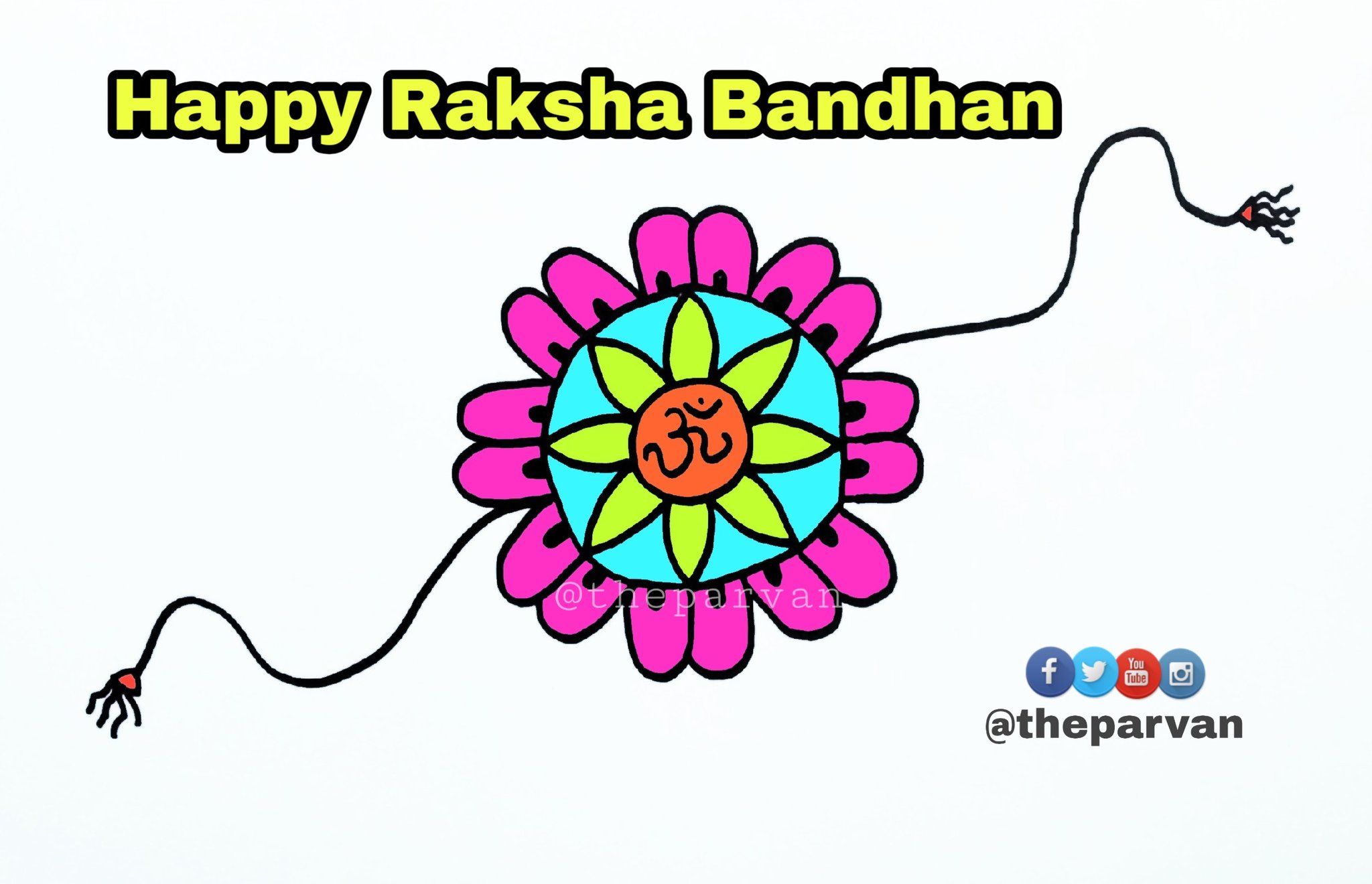 how to draw raksha bandhan easy step by step / Rakhi drawing / Rakhi drawing  for buignners - YouTube | Handmade rakhi, Rakhi, Raksha bandhan