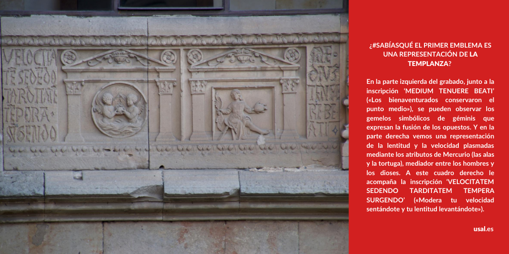 usal's tweet photo. ¿#SabíasQue el primer emblema es una representación de la templanza? https://t.co/DWdmRU8Jcp