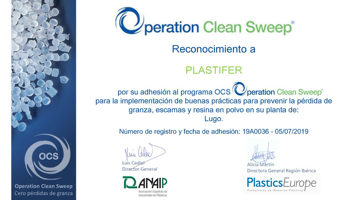 Plastifersa's tweet image. Somos #IndustriaComprometida #programaOCS  Responsabilidad, compromiso y confianza