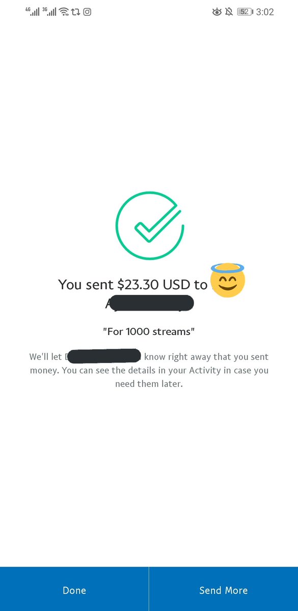 Hello! I purchased 1,000 worth of streams from the donations in this project! My original supplier is unresponsive today so I decided to buy from another shop. Their price is higher than from my supplier's so I bought the 1k streaming pass for $23.30 (w/ paypal fee) ++