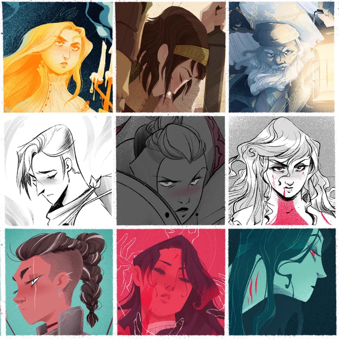 Sad, with a hint of impending murder
#faceyourart 