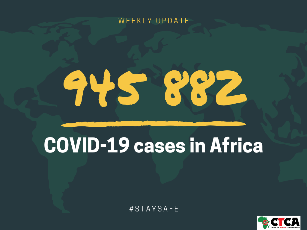 The Center for Tobacco Control in Africa (@ctc_africa) on Twitter photo COVID-19 remains a threat in Africa. We are inching towards 1 million cases. It's tantamount for governments to encourage people to stop smoking. Studies show smoking makes you more vulnerable to COVID-19 <a href="/KETCA254/">Tobacco Control and Health Promotion Alliance</a> <a href="/TobaccoCtrlUg/">Tobacco Control Uganda</a> <a href="/AfricaNoTobacco/">African Tobacco Control Alliance (ATCA)</a> <a href="/KalemaxA/">Kalema Andrew Arnold🇺🇬 🌍</a> <a href="/KombeMartha/">martha kombe◢◤</a> <a href="/clifflyk/">Abenaitwe Cliff</a> COVID-19 remains a threat in Africa. We are inching towards 1 million cases. It's tantamount for governments to encourage people to stop smoking. Studies show smoking makes you more vulnerable to COVID-19 <a href="/KETCA254/">Tobacco Control and Health Promotion Alliance</a> <a href="/TobaccoCtrlUg/">Tobacco Control Uganda</a> <a href="/AfricaNoTobacco/">African Tobacco Control Alliance (ATCA)</a> <a href="/KalemaxA/">Kalema Andrew Arnold🇺🇬 🌍</a> <a href="/KombeMartha/">martha kombe◢◤</a> <a href="/clifflyk/">Abenaitwe Cliff</a>
