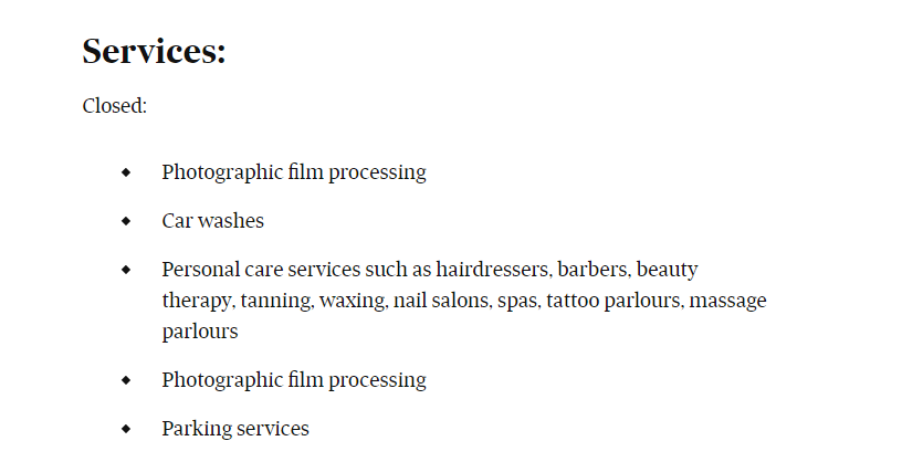 Guverna's tweet photo. These are interesting times. #Melbourne's stage 4 #lockdowns have introduced a new raft of rules. The error below is ironic. There are so few 'Photographic film processing' labs in our digital world. #AustralianFinancialReview #StaySafeMelbourne https://t.co/T0eMFxLDl5