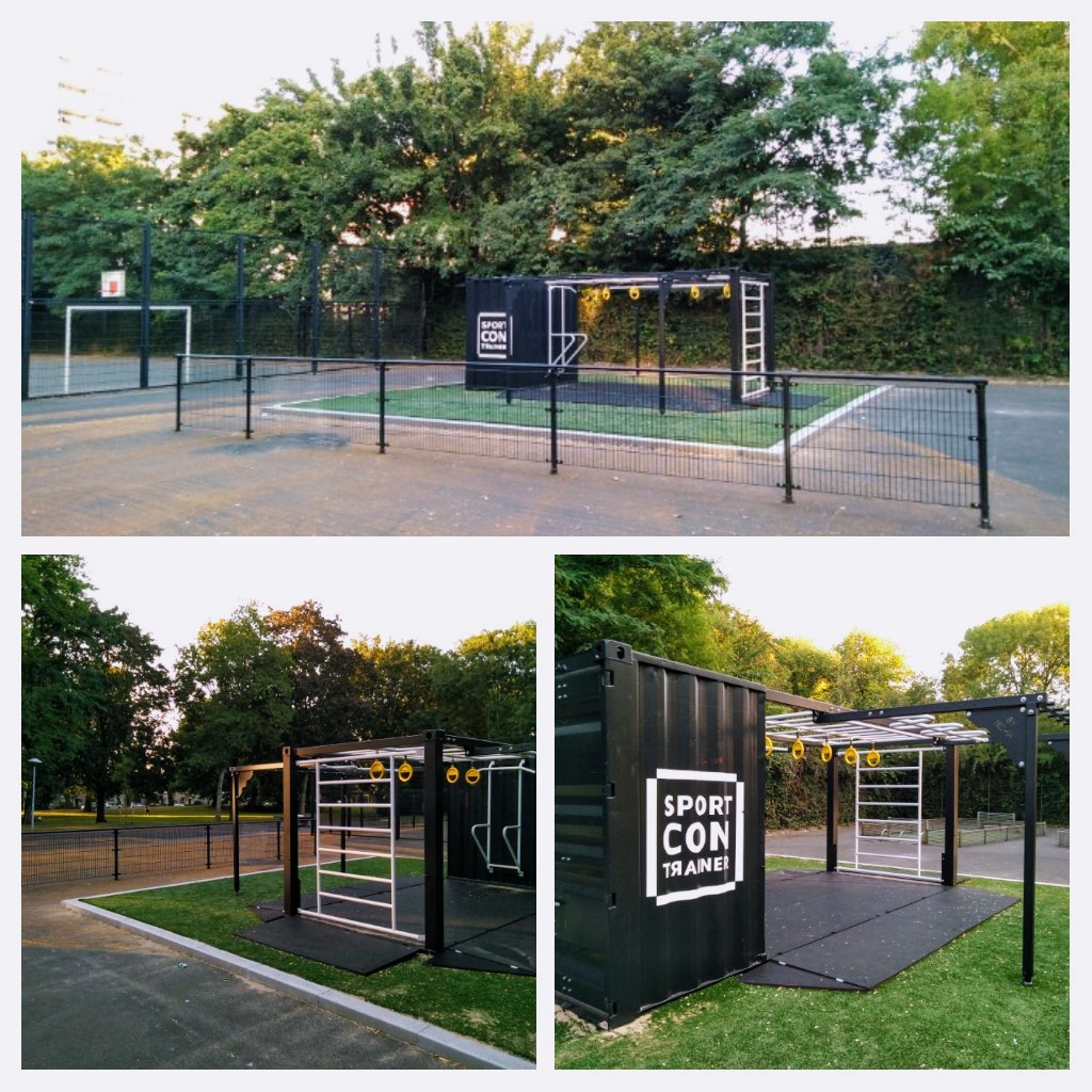 #SPORTTIP 
In Park de Gagel #Overvecht staat nu een sportcontrainer. Je kunt hier serieus (survival) trainen / bootcampen. Op YouTube vind je uitleg (zoek op sportcontrainer).