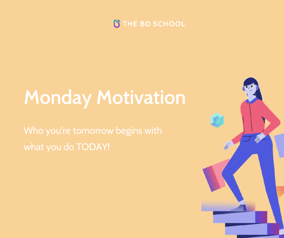 The_BD_School's tweet photo. There's always room for you to motivate yourself and be the person you want to be tomorrow! 💯

Don't let your limiting beliefs stop you from what you can accomplish today. 

We know you got this! 💪

Tag your friend who needs to see this. https://t.co/1Ux7kS4Lgy