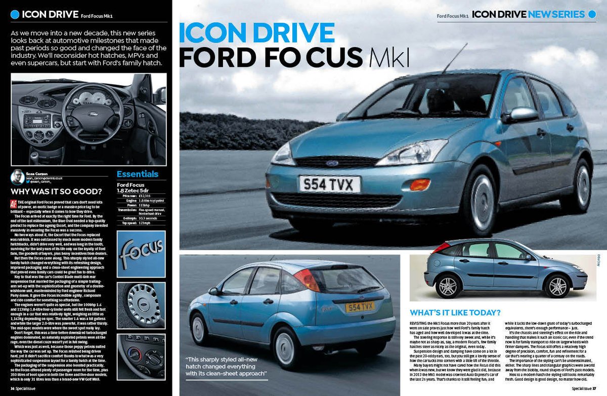 Auto Express on X: The Ford Focus Mk1 is a modern classic that anyone can  afford. In this week's issue we look in depth at what made this hatchback  such a success…