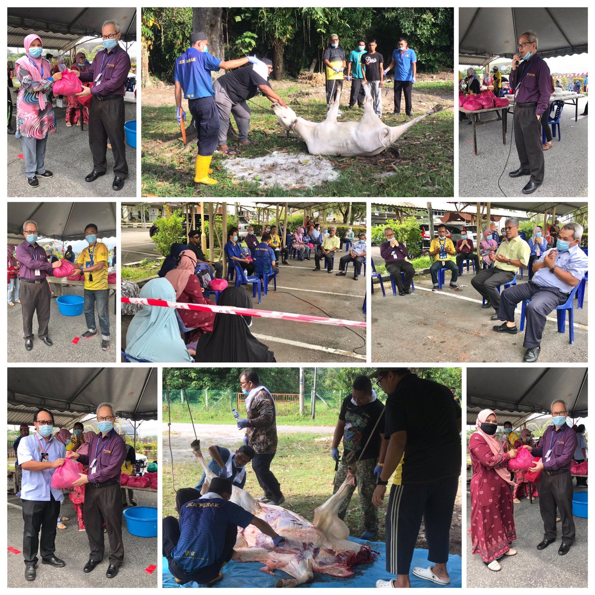 Program Qurban di Ibu Pejabat JKR Perak pada 13 Zulhijjah 1441