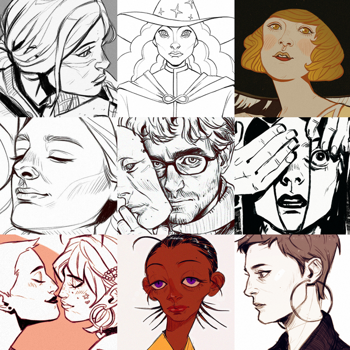 I also did lineart/flat color version because why not
#faceyourart #faceyourart2020 