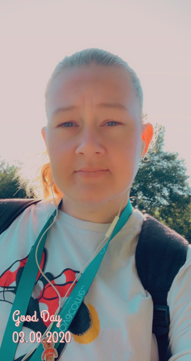 faye_watts85's tweet photo. First day back at work . Wearing my badge with pride . #organdonation #pancreastransplant #shareyourwishes #shielding @fraserbearbates https://t.co/jQrFbAYRPU