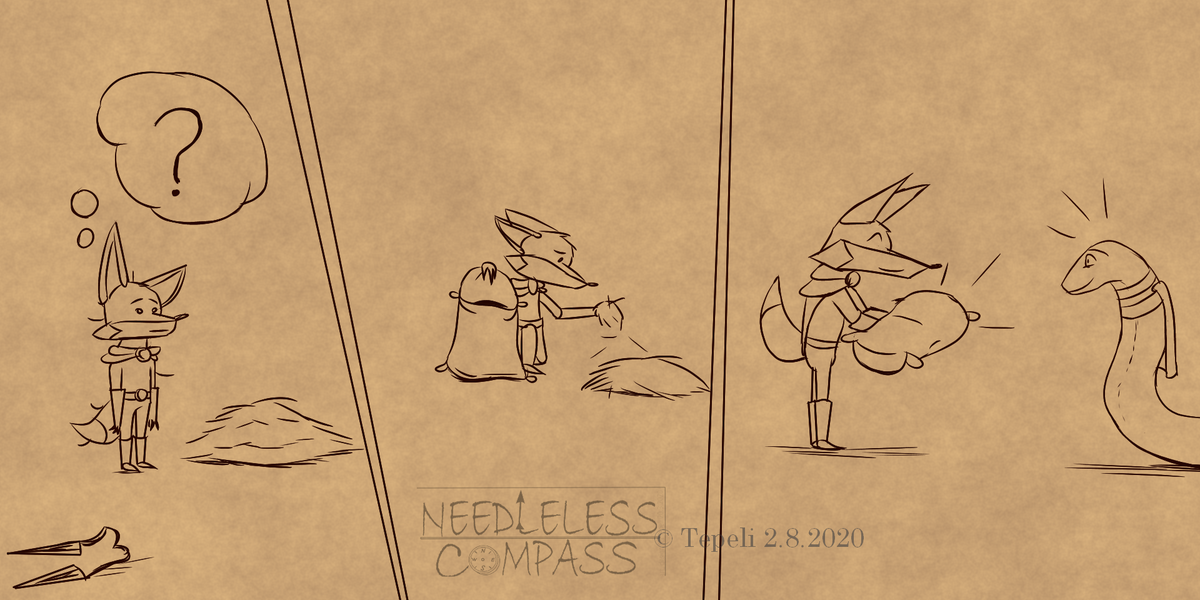 UselessCompass's tweet photo. Hairy situation? Just make a pillow! #needlelesscompass #comics #fox #snake #pillow https://t.co/XgoaOBRhzi