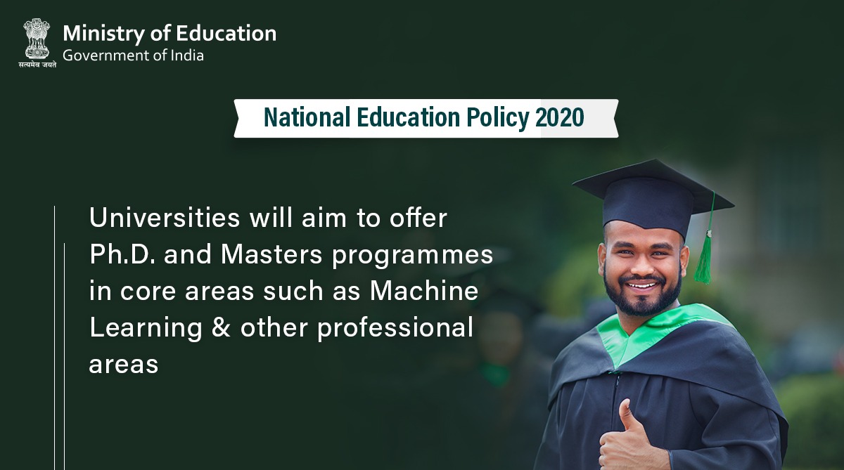 #NEP2020

In line with Hon'ble PM Shri <a href="/narendramodi/">Narendra Modi</a>'s vision of an #AatmaNirbharBharat, we aim to equip our students with quality education covering core areas like #AI, machine learning, blockchains, etc.

Empowering #NewIndia with the knowledge to take on the world!