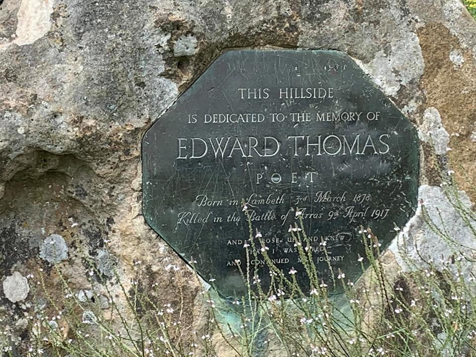 tunicliffe's tweet photo. On this day last year we visited Steep Hill in Hampshire where the poet Edward Thomas, who lived nearby, often came to sit. @EdwardThomasFS
#EdwardThomas #AlunLewis #AllDayItHasRained https://t.co/ksWlEHyn8z