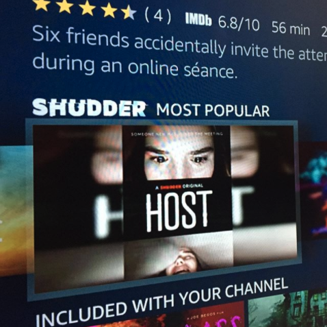 MattHarlock's tweet photo. Really looking forward to talking to @dirrobsavage &amp; @douglascox tonight at 7pm about their lockdown feature Host #ndhcommunity #horror #horrormovie #host #hostfilm @shudder #zoom #zoommeeting #zoomhorror https://t.co/W1h1uJ1msr