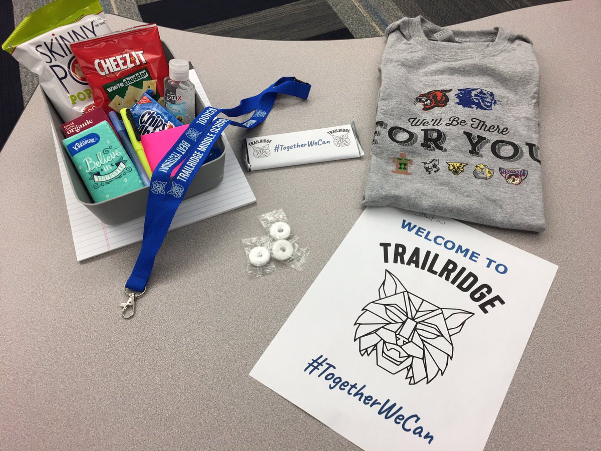 Ready for our new teachers at Trailridge! So excited to spend the day with them! #SMSDstrong #TogetherWeCan <a href="/wildcats512/">TMSWildcats</a>