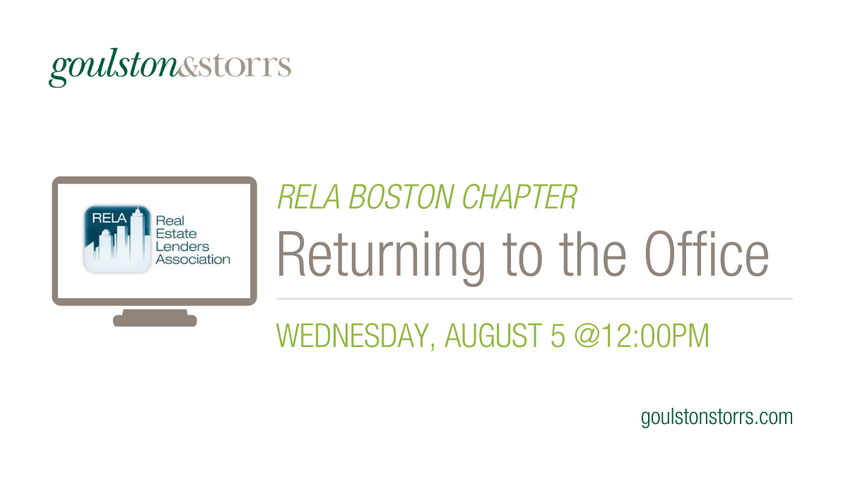 goulstonstorrs's tweet photo. Plan accordingly for reopening the #office. Join Goulston &amp; Storrs and @bxpboston for a @relassociation webinar to learn more about #landlord and #tenant responsibilities. Register today: https://t.co/wDonCoOF6j #COVID19 #employment #RealEstate #Boston https://t.co/obOsONFvAq