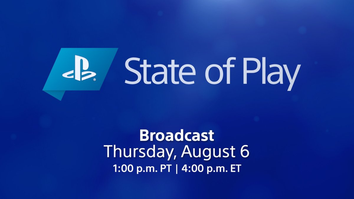 PlayStation on X: State of Play returns Thursday at 1:00pm Pacific! What  to expect: ▪️ A focus on upcoming PS4 & PS VR games ▪️ A few quick  check-ins on third-party and