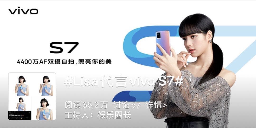 bpbillboard's tweet photo. .#LISAforVivoS7 has surpassed over 200,000 tweets &amp; is trending at #1 WW!

@BLACKPINK https://t.co/6uWVTq3iFc