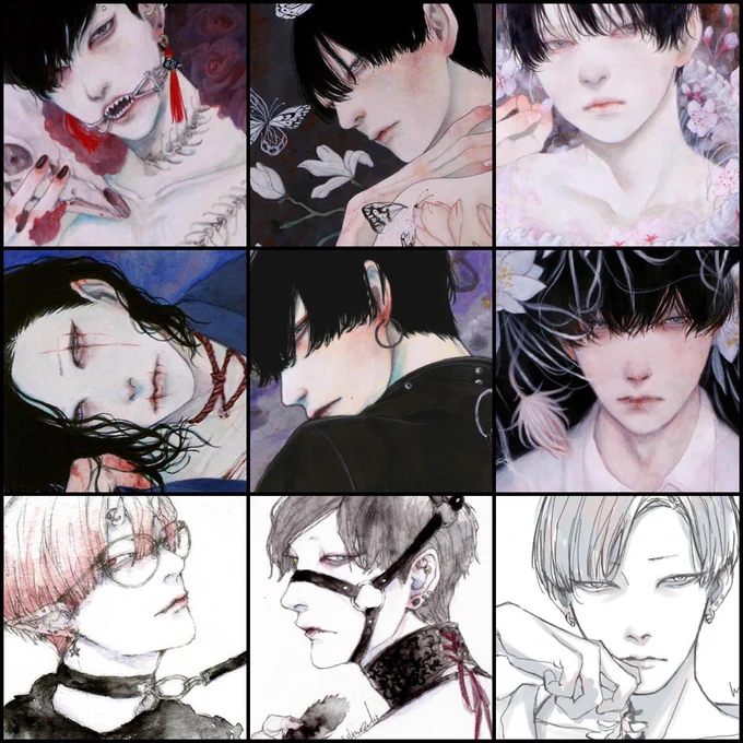 黒髪と爬虫類系の顔がすき?
#faceyourart 