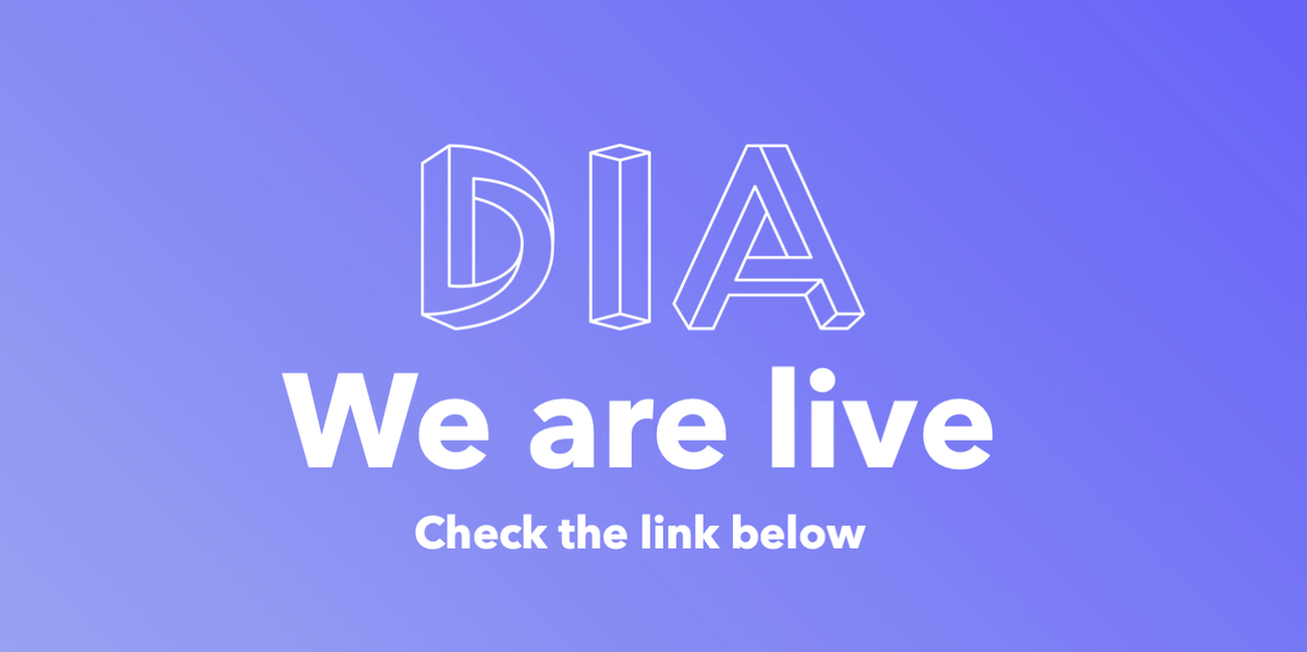 DIAdata_org's tweet photo. 📣 DIA Bonding Curve Distribution is LIVE

→ Get involved now: https://t.co/8UlhiE0qWn https://t.co/ZW0t49GwLq