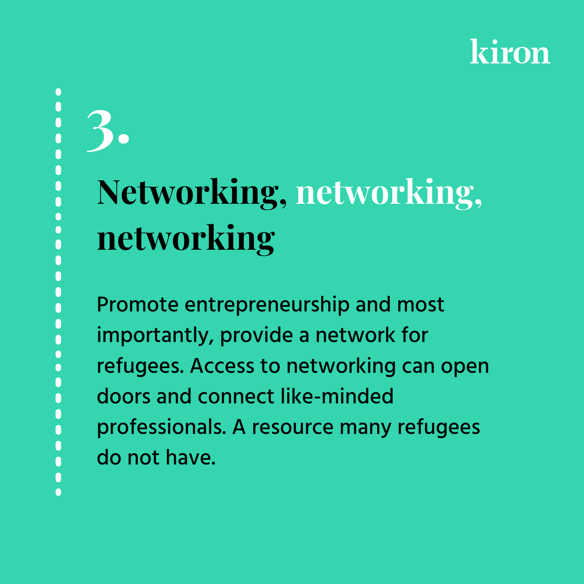 KironEducation's tweet photo. 💡How can we make entering the #jobmarket more accessible for #refugees?
These are the top takeaways created by refugees, organizations, and industry leaders on improving job market access. #AmplifyNow https://t.co/1ArpPkvLPQ