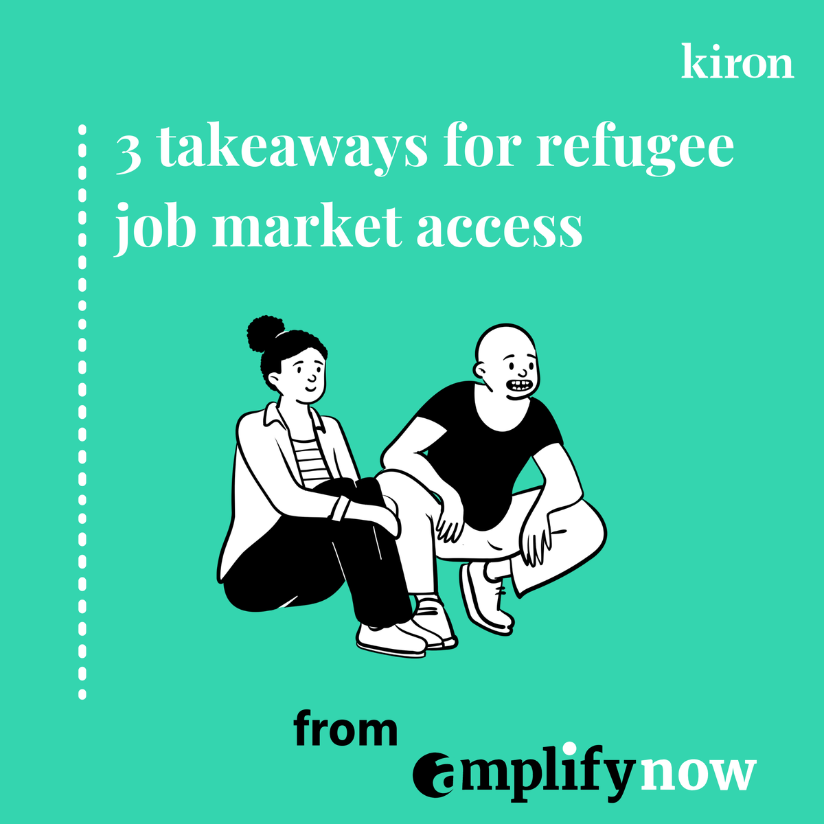 KironEducation's tweet photo. 💡How can we make entering the #jobmarket more accessible for #refugees?
These are the top takeaways created by refugees, organizations, and industry leaders on improving job market access. #AmplifyNow https://t.co/1ArpPkvLPQ