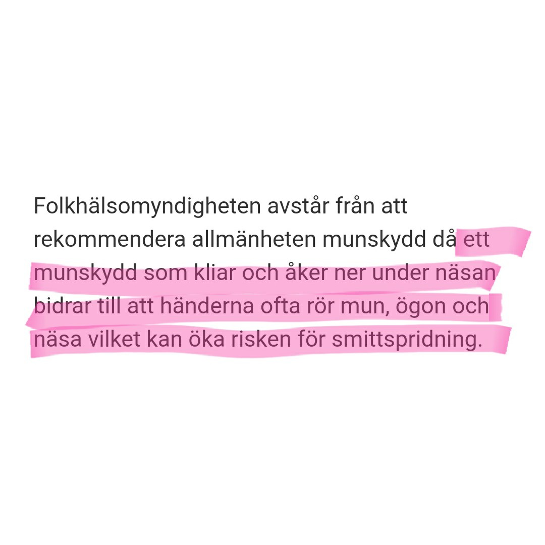 killedbyproxy's tweet photo. Ni vet att FHM säger att munskydd kan öka smittspridningen?

Och att de baserar sina rekommendationer på vetenskap? Ändå refererar de inte till forskning som stöder påståendet.

När forskare faktiskt har studerat detta så visar det sig vara precis TVÄRTOM. 

#showusyourscience https://t.co/YXHrMby6MF