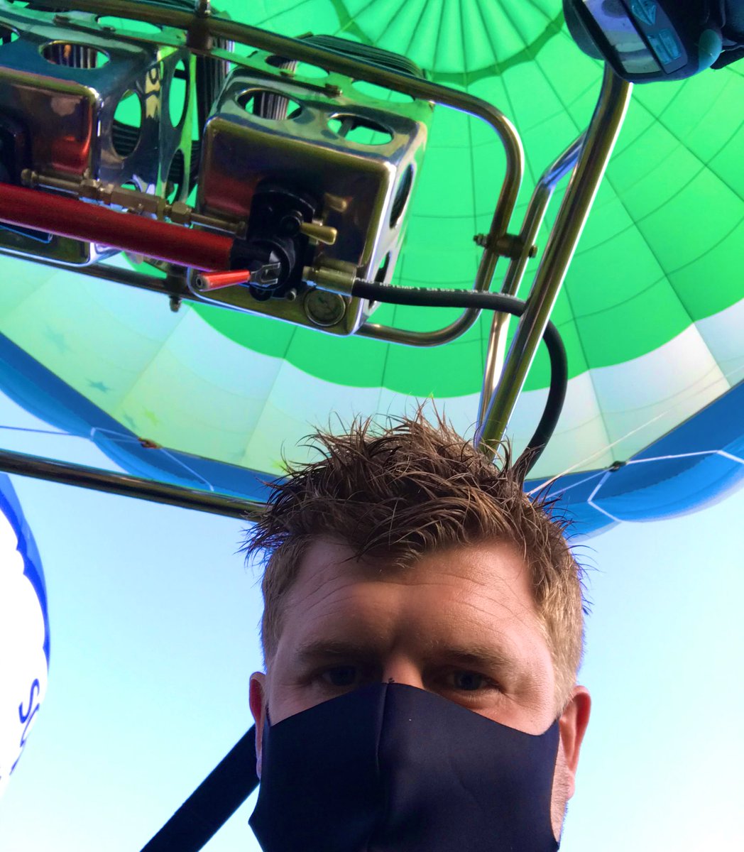 Our Director @BenWhatley1 took to the skies this morning as part of the #FiestaFlypast #BristolBalloonFiesta. What an iconic event to be part off ๐