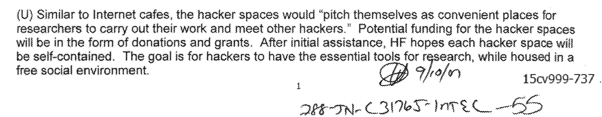 You heard it here first. Hackerspaces are essentially internet cafes.This shows a clear pattern of interest from the government to corrupt the purity of what hackerspaces are supposed to be. Nobody is surprised.