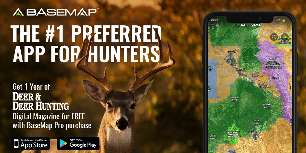 deerhuntingmag's tweet photo. Check this out! Going on now, when you upgrade to @BaseMapOutdoors Pro, you get a one-year digital subscription to Deer &amp; Deer Hunting magazine FREE. Get the offer: https://t.co/N34V8Tkpxp https://t.co/N6vj2o0JjG