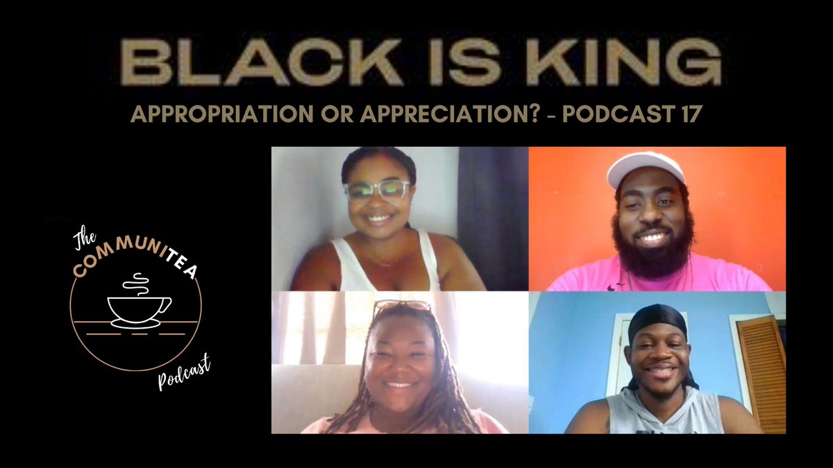 communitea242's tweet photo. A new piping hot cup of CommuniTEA is served‼️
Watch the full episode NOW‼️

https://t.co/2hoJD3vFI3 

Don’t forget to Like, Comment, Share &amp; Subscribe for more amazing content.

#Beyoncé  #BlackIsKing #BlackLivesMatter  #CulturalAppropriation #UnpopularOpinion #Rihanna https://t.co/sVqAOrDLbt