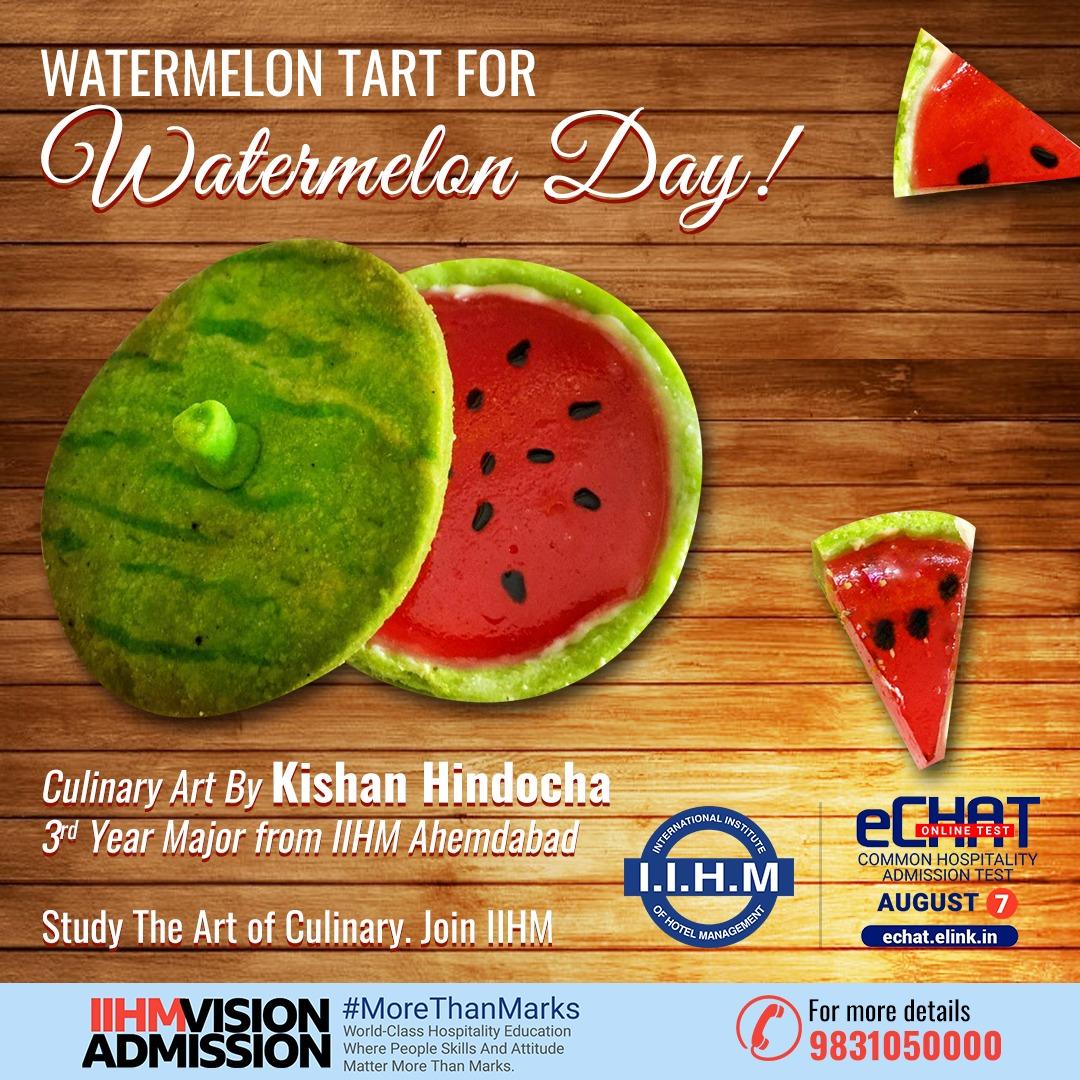 IIHMHOTELSCHOOL's tweet photo. Make watermelon day even more mouth watering with a delicious slice of tart! Join IIHM & study the art of culinary from the best. For admission info, visit https://t.co/VA6eTIIat5
#IIHM #iihmhotelschool #WatermelonDay #iihmbest3years #iihmechat #joiniihm #HotelManagement
(V) https://t.co/Nl2Qpe4d1o