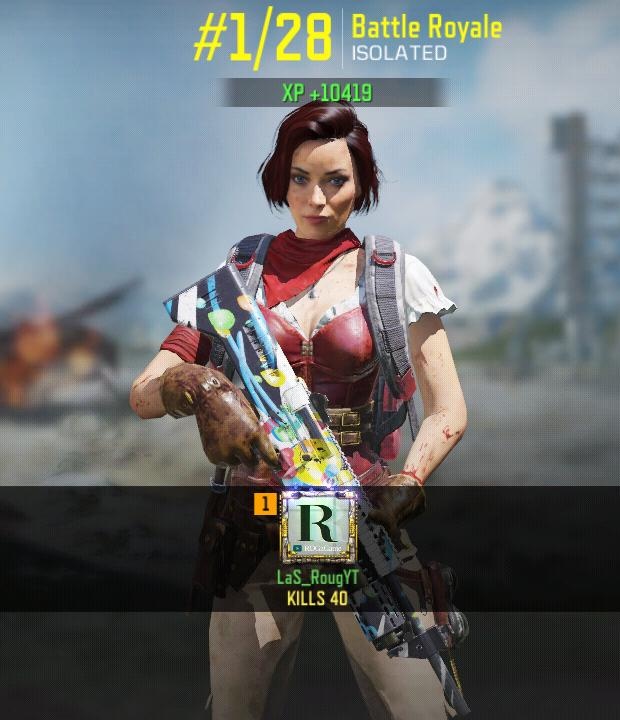 RougYT's tweet image. 40キルぅ！！🤪
この辺まではこれるけどワールドレコードの46キルってどうやったら行くんだよw
誰か教えてくれww

#CoDmobile #CoDmobileBR #CoDモバイル #日本最高キル数保持者 #ソロスク #YouTube #Gameplay