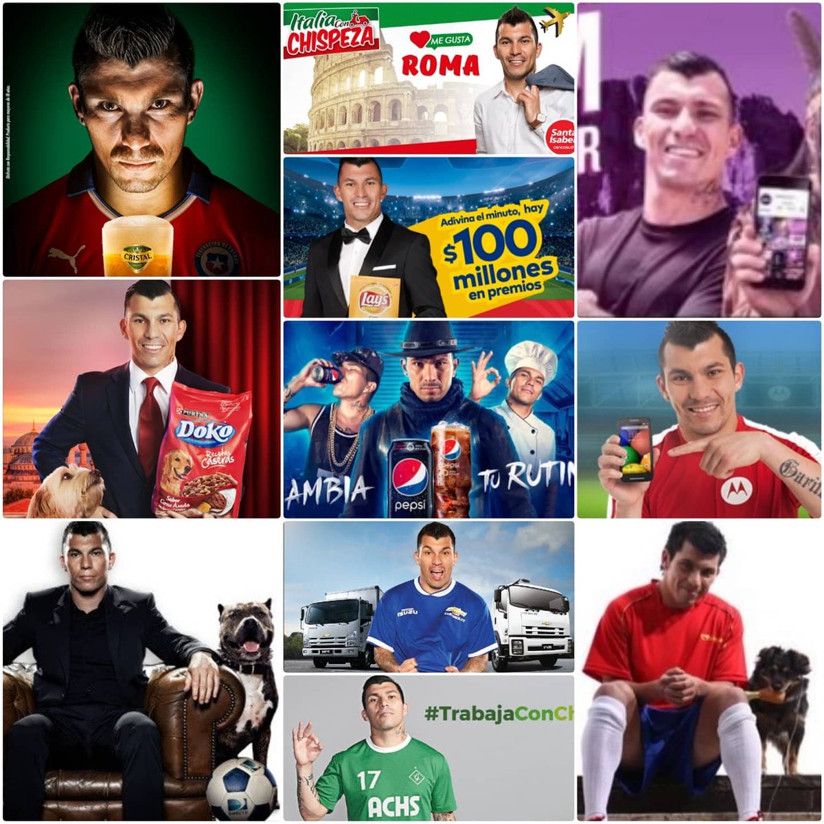 Hoy esta de cumpleaños nuestro gran <a href="/MedelPitbull/">Gary Medel</a> 🎁🎉🎊🎀 y recordamos parte de las campañas que ha protagonizado. Desde interpretar a un vaquero del lejano oeste hasta ser el mejor amigo de Spike, parte de los roles que ha cumplido Gary trabajando con importantes marcas.