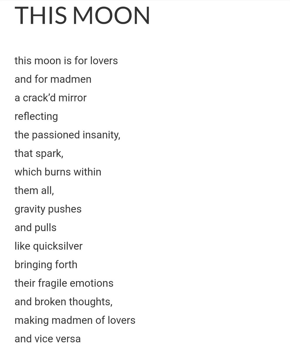 OnlyMartinLewis's tweet photo. A piece of prose for the full moon #poetry https://t.co/7tCk0QiVwl