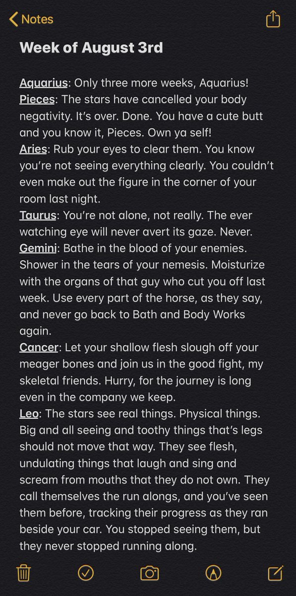 NotesHoroscope's tweet image. Horoscopes: August 3rd