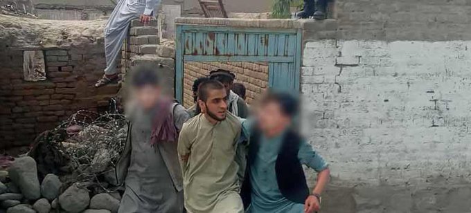 IMAGE shows some of the common prisoners who had escaped after being recaptured.  #Jalalabad  #Nangarhar  #Afghanistan